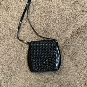 Liz Claiborne Black Basket Weave Purse